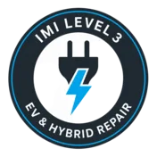 IMI Level 3 Award in Electric and Hybrid Vehicle System Repair qualification badge — Precision Dent Repair technicians