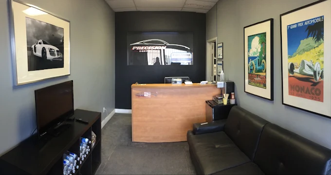 Front office of Precision Dent Repair at 1124 Rymal Rd E, Hamilton, Ontario