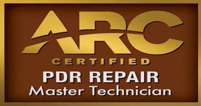ARC-certified paintless dent repair technicians at Precision Dent Repair in Burlington and Hamilton, Ontario